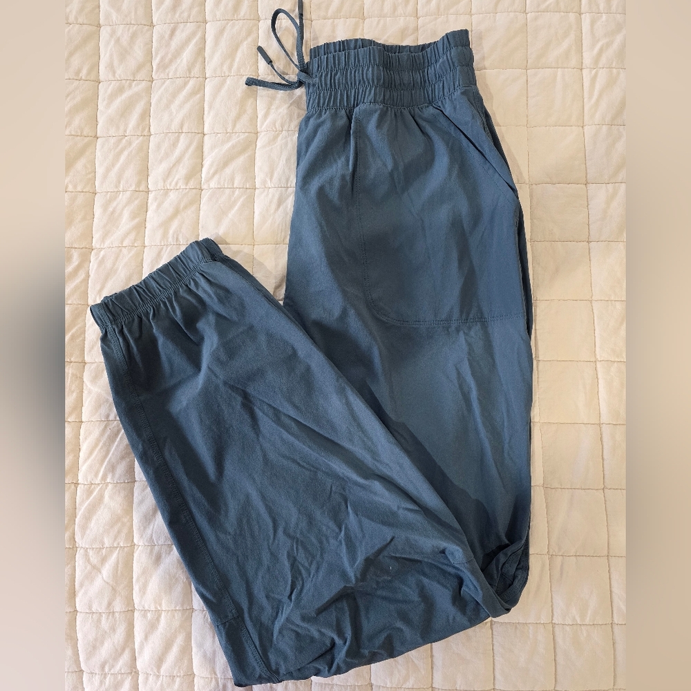 nuuds Steel Blue Elastic Waist Jogger Pants